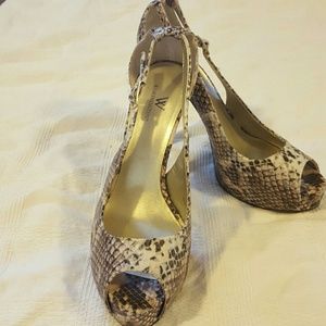 Worthington open toe heels