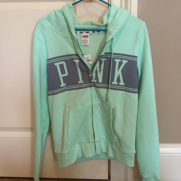 Victoria's Secret pink mint green comfy jacket