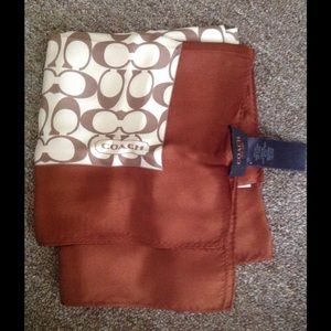Coach Silk Scarf Signature C