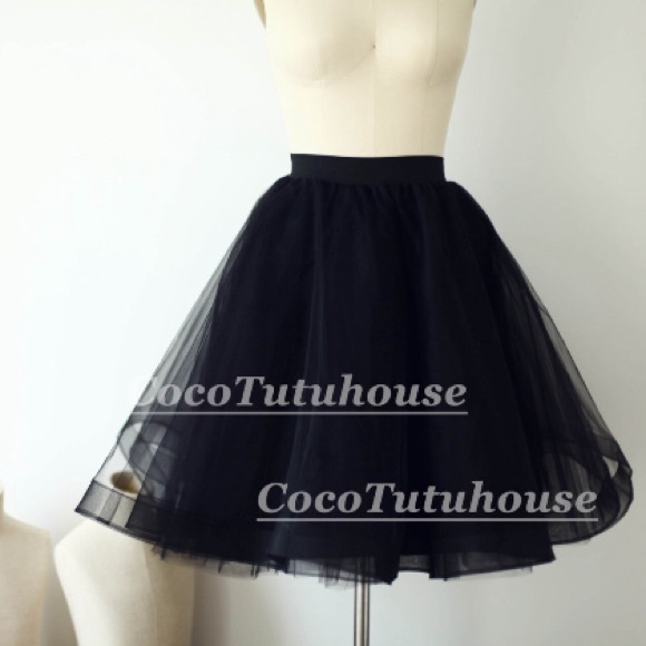Black Tulle Skirt