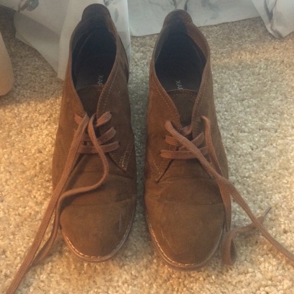 Brown booties!