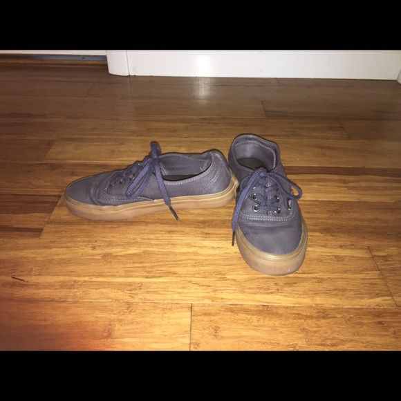 Navy Blue Gum Soled Vans