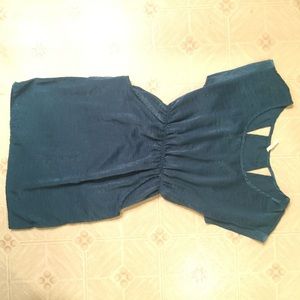Retro Silky Dark Turquoise Green Dress