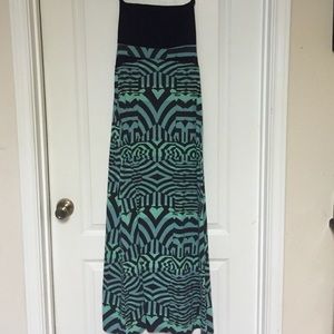 Hurley strapless maxi dress