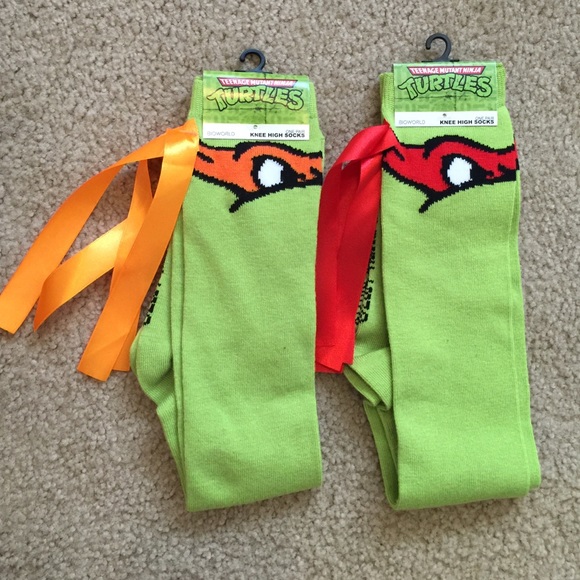 Men At Play Doctor Ninja Turtle Knee High Socks