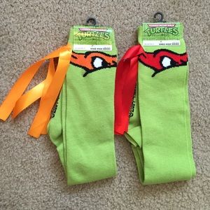 Ninja turtle knee high socks 💥