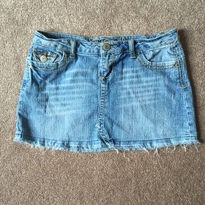 Denim mini skirt