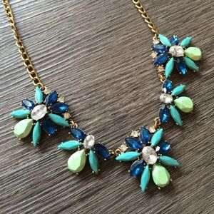 Green & Blue Statement Necklace