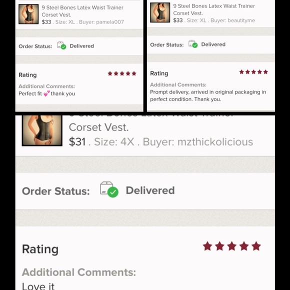 9 Steel Bones Latex Waist Trainer Corset Vest - Picture 4 of 4