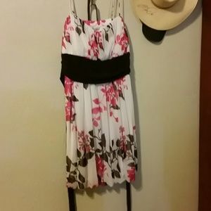 White floral dress