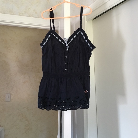 Navy blue tank top from Hollister