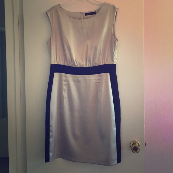 Silver and black dress
