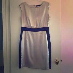 Silver and black dress