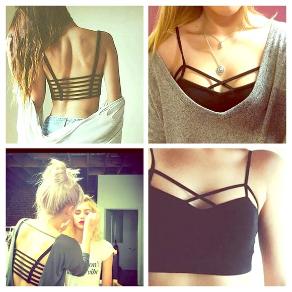 Devin Nicoles Designs Tops - 🎉2 different style🎉 NEW Black Strappy Bralettes