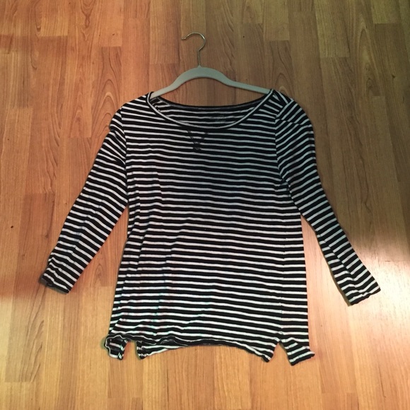 J. Crew 3/4 sleeve striped shirt - Picture 1 of 1