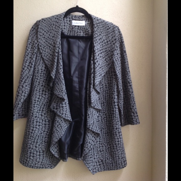Calvin Klein Ruffled blazer