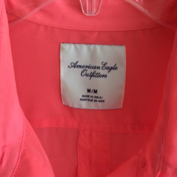 American Eagle Sheer Button Down Blouse - image 2