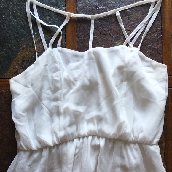 White Chiffon Dress
