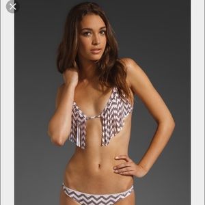 Acacia "Montauk" fringe top