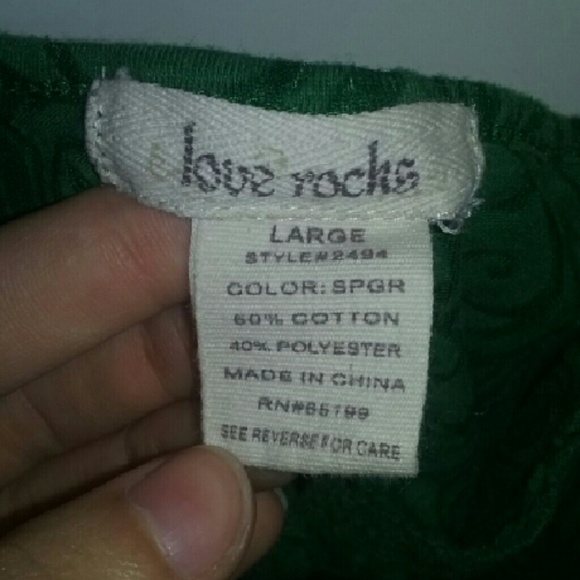 Green pattern Tank Top - Picture 2 of 2