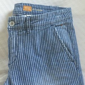 Pinstripe jeans