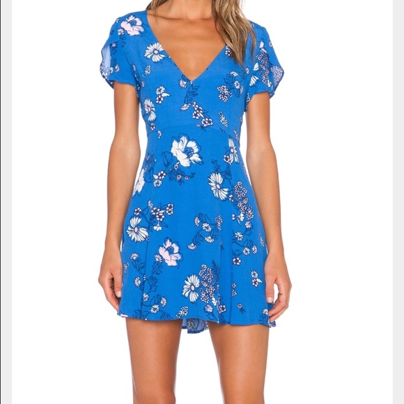 Mink pink mini floral dress