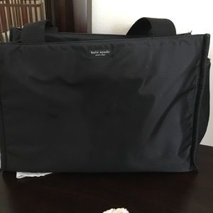 Kate Spade black nylon diaper bag.