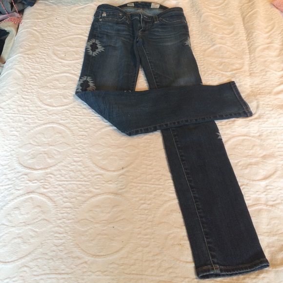 AG the stilt cigarette leg Jean with embroidery* - Picture 2 of 4