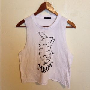 Brandy Melville Meow Muscle Tee