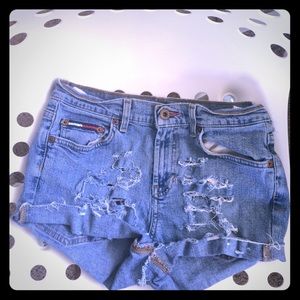 Tommy Hilfiger High Waisted Jean Shorts
