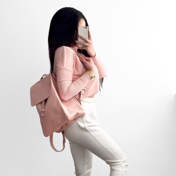 Zara Handbags - Zara Pale Pink Backpack