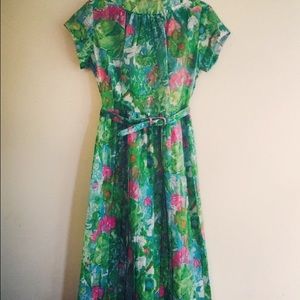 dreamy vintage floral dress