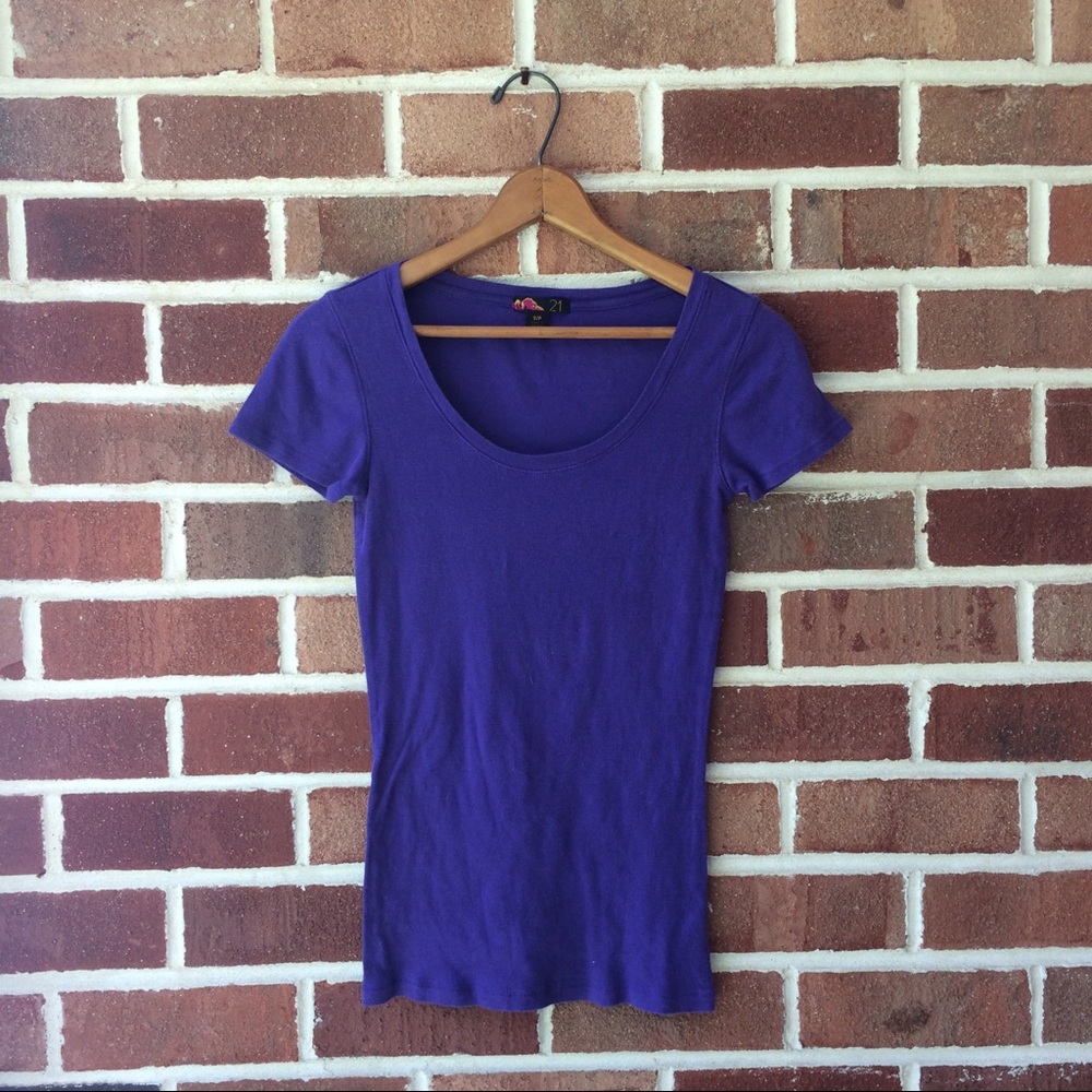 Purple tee