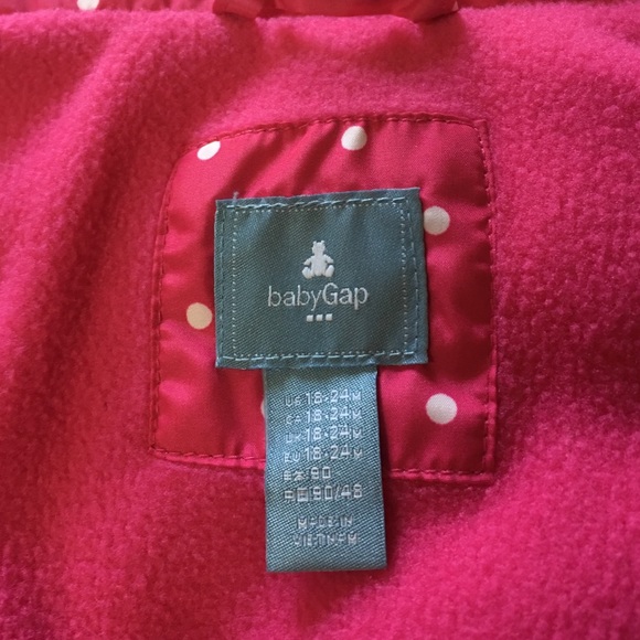 Baby Gap pink vest - Picture 3 of 3