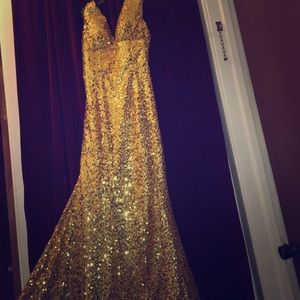 Sequin Gold Dress