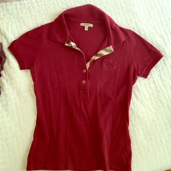 burberry ladies polo shirts