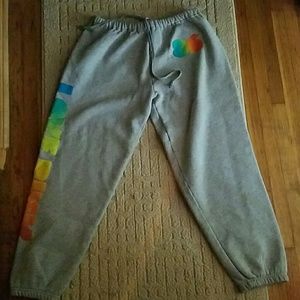 Pink Crop Sweatpants