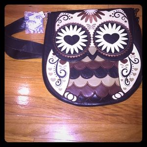NWT Loungefly OWL large crossbody bag!