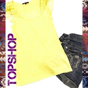 Yellow TopShop tank!