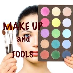 make up and brushes. sigma. and it and decay