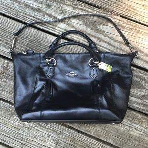 Black medium-sized Coach purse