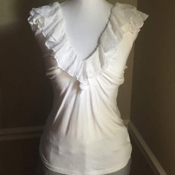 Bebe, L, V neck in front and back w/ bra-let - Picture 1 of 4