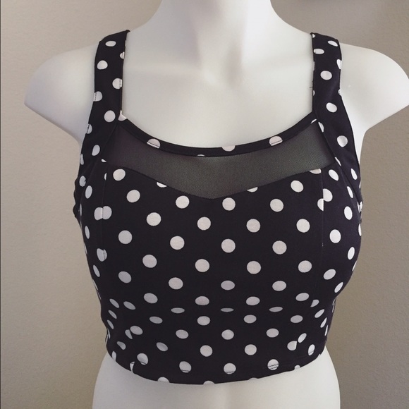 ❤️Forever 21 Polka Dot Crop Top