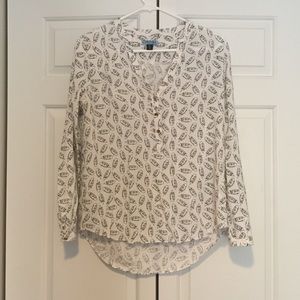 Cynthia Rowley feather blouse, like New!