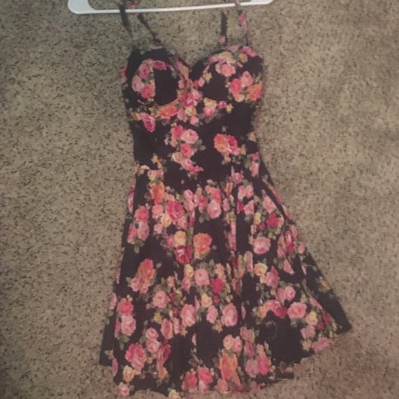 Bustier floral dress
