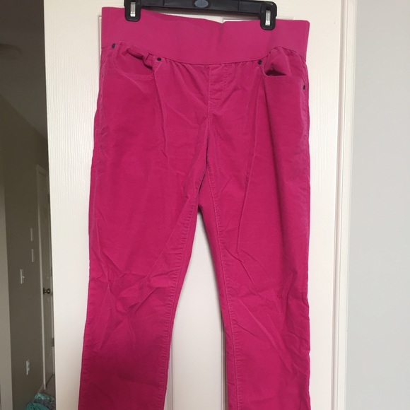 GAP maternity skinny corduroy pink pants.
