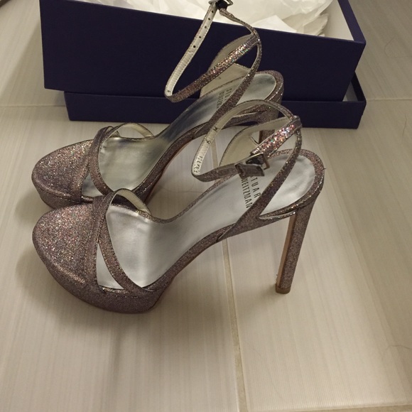 Stuart weitzman glitter sandals - Picture 2 of 4