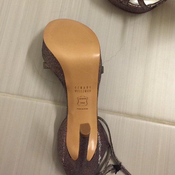 Stuart weitzman glitter sandals - Picture 3 of 4
