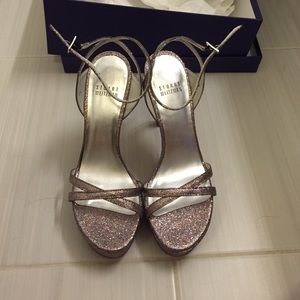 Stuart weitzman glitter sandals