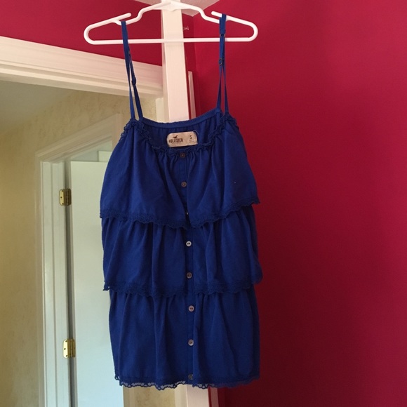 Blue tank top from Hollister